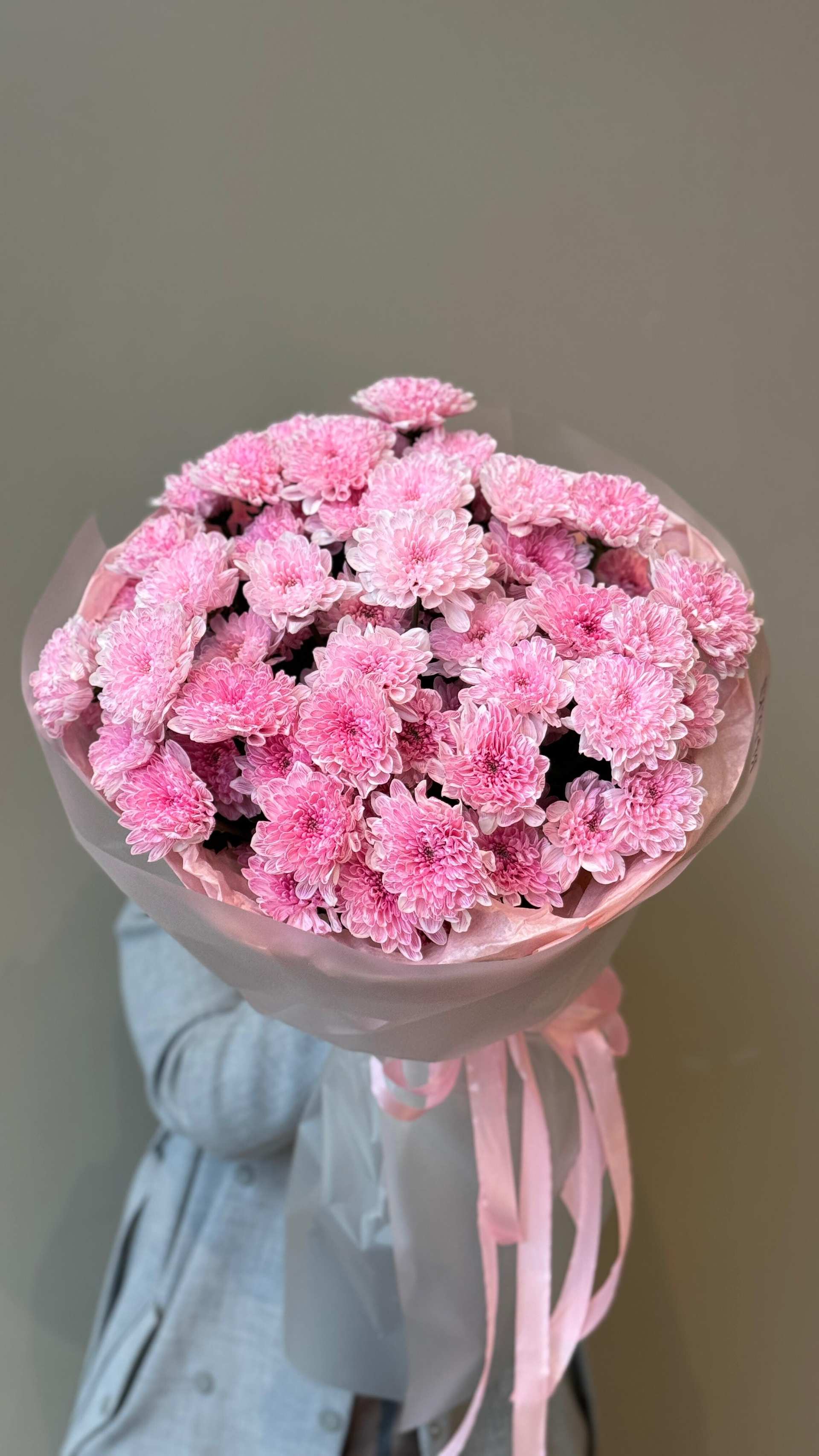 Хризантема розовая 9 шт