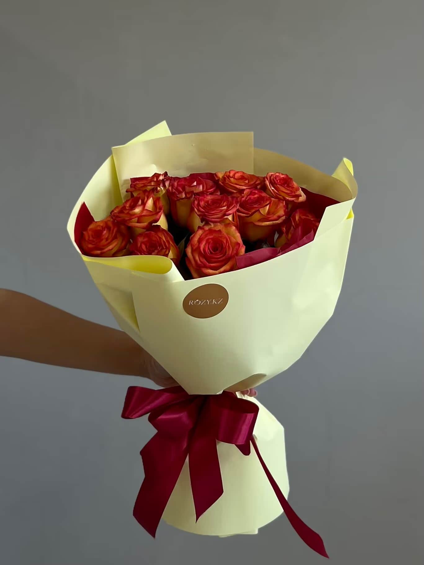 11 orange roses