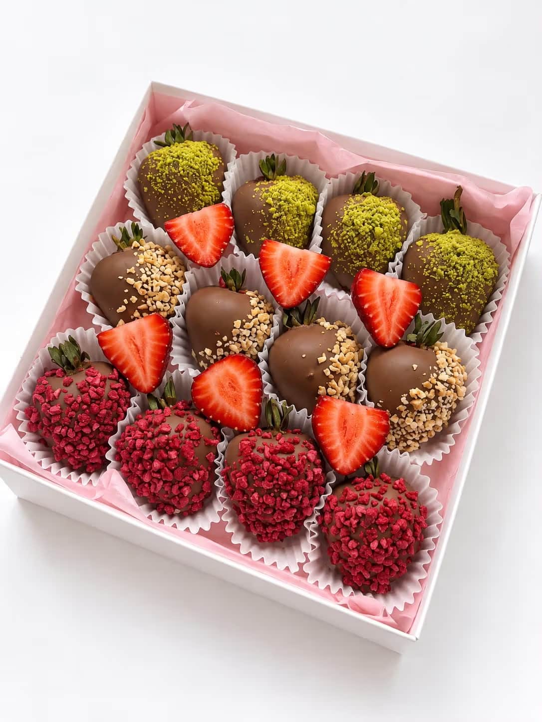 Chocolate-covered strawberries 12 pcs