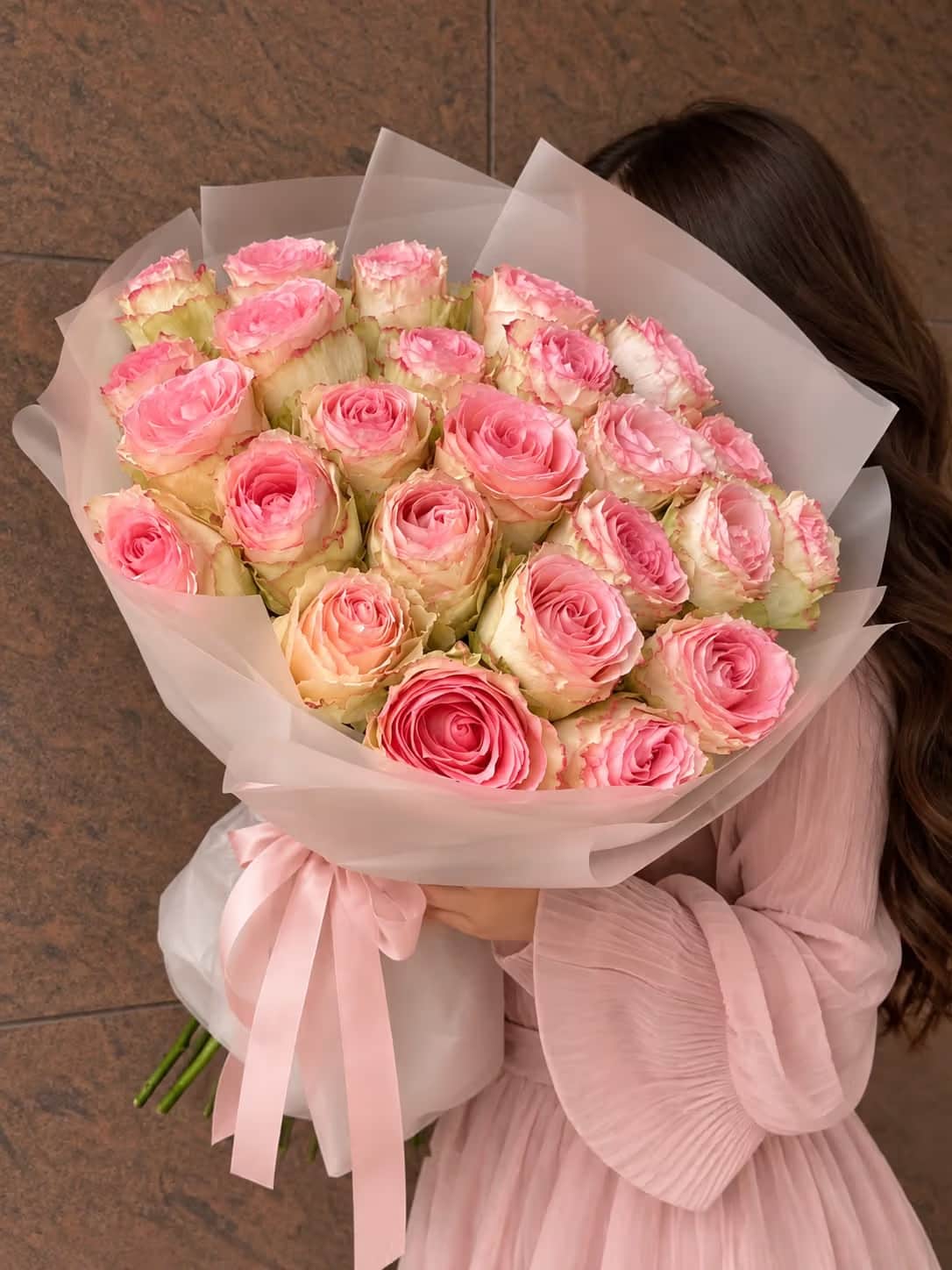 Mono bouquet Esperanza 25 — Rose light pink