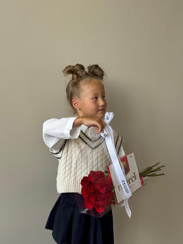 Combo bag 9 red roses + merci