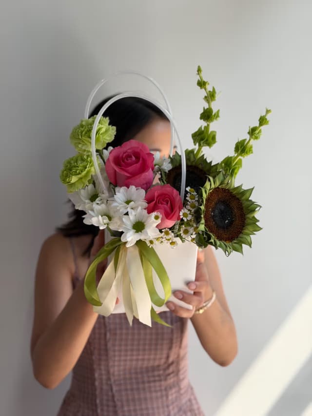 Bag "Yarkaya" — Rose light pink, Helianthus Jua Inca