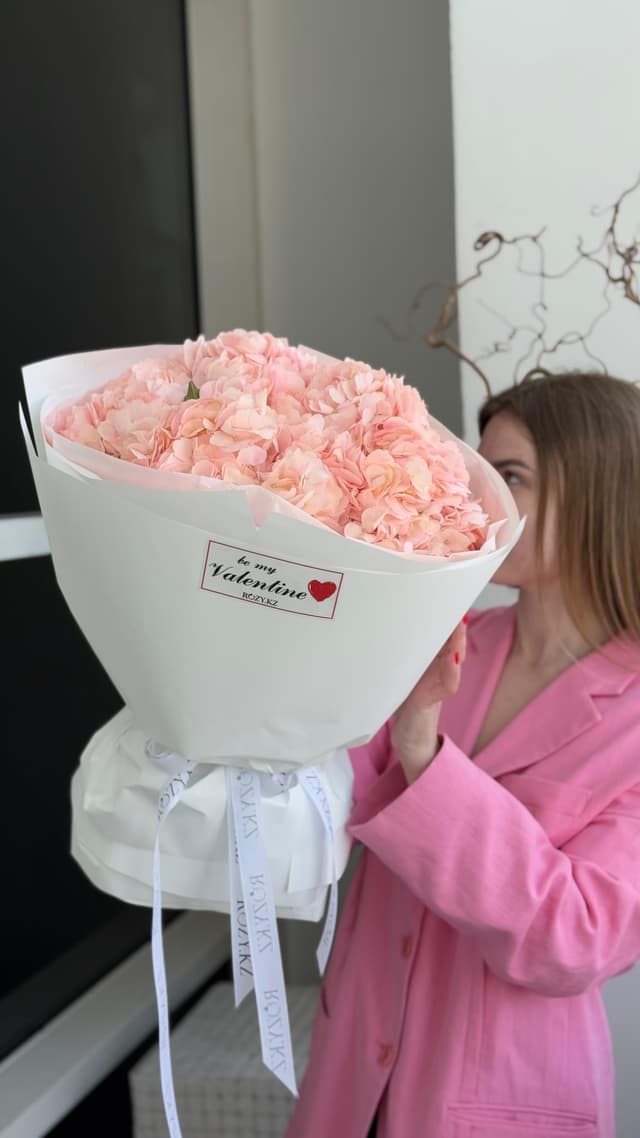 Розовая гортензия 5 шт