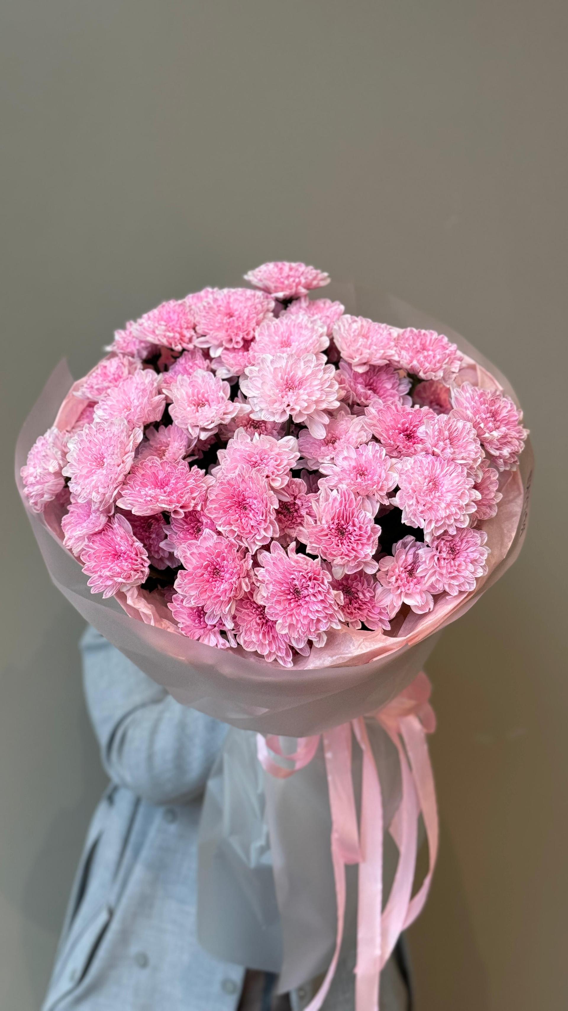 Хризантема розовая 9 шт