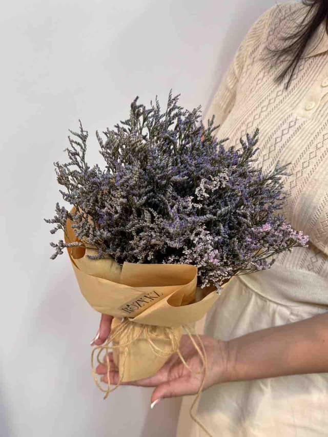 Small bouquet of lavender dried flowers