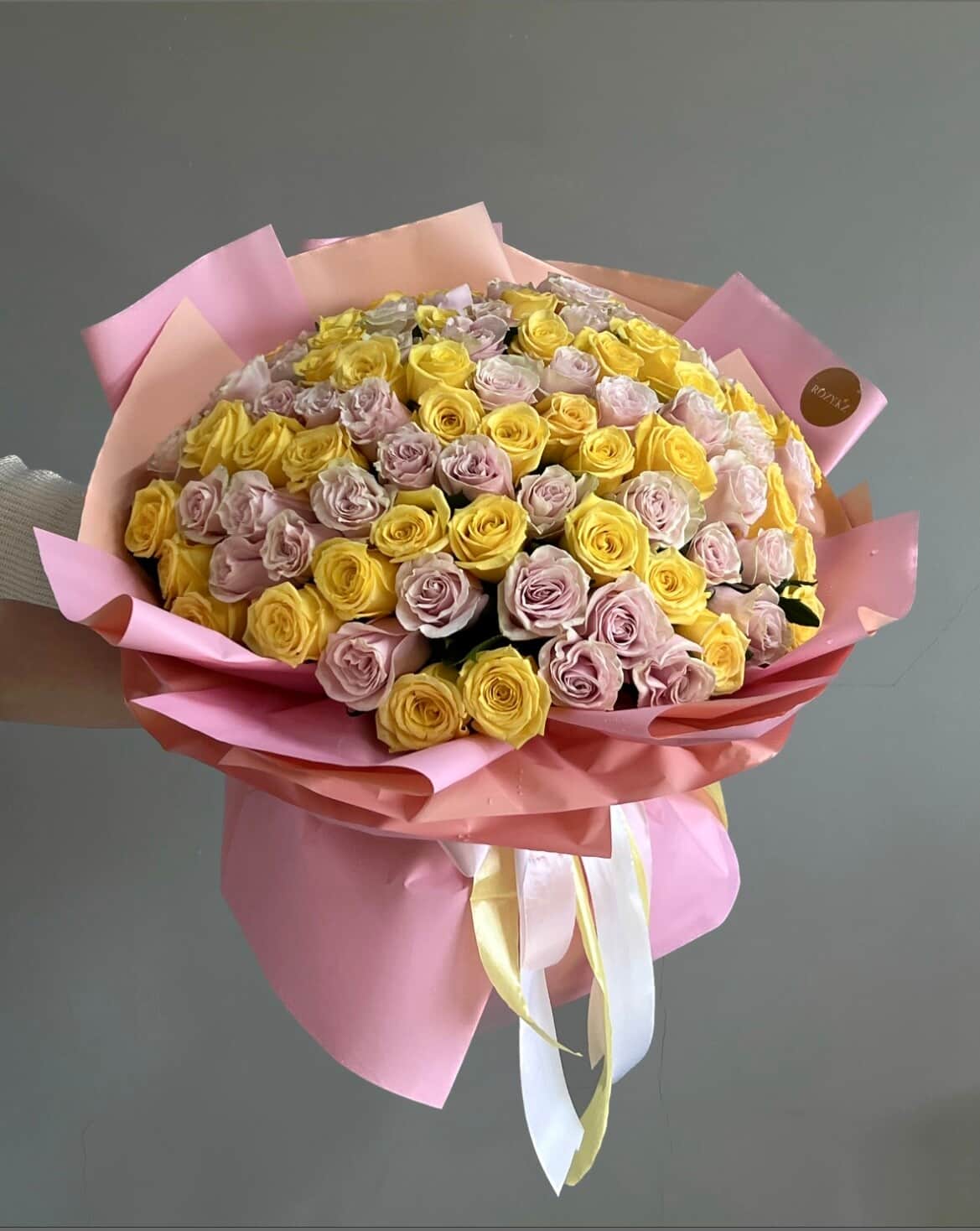 Mix 101 light pink/yellow roses