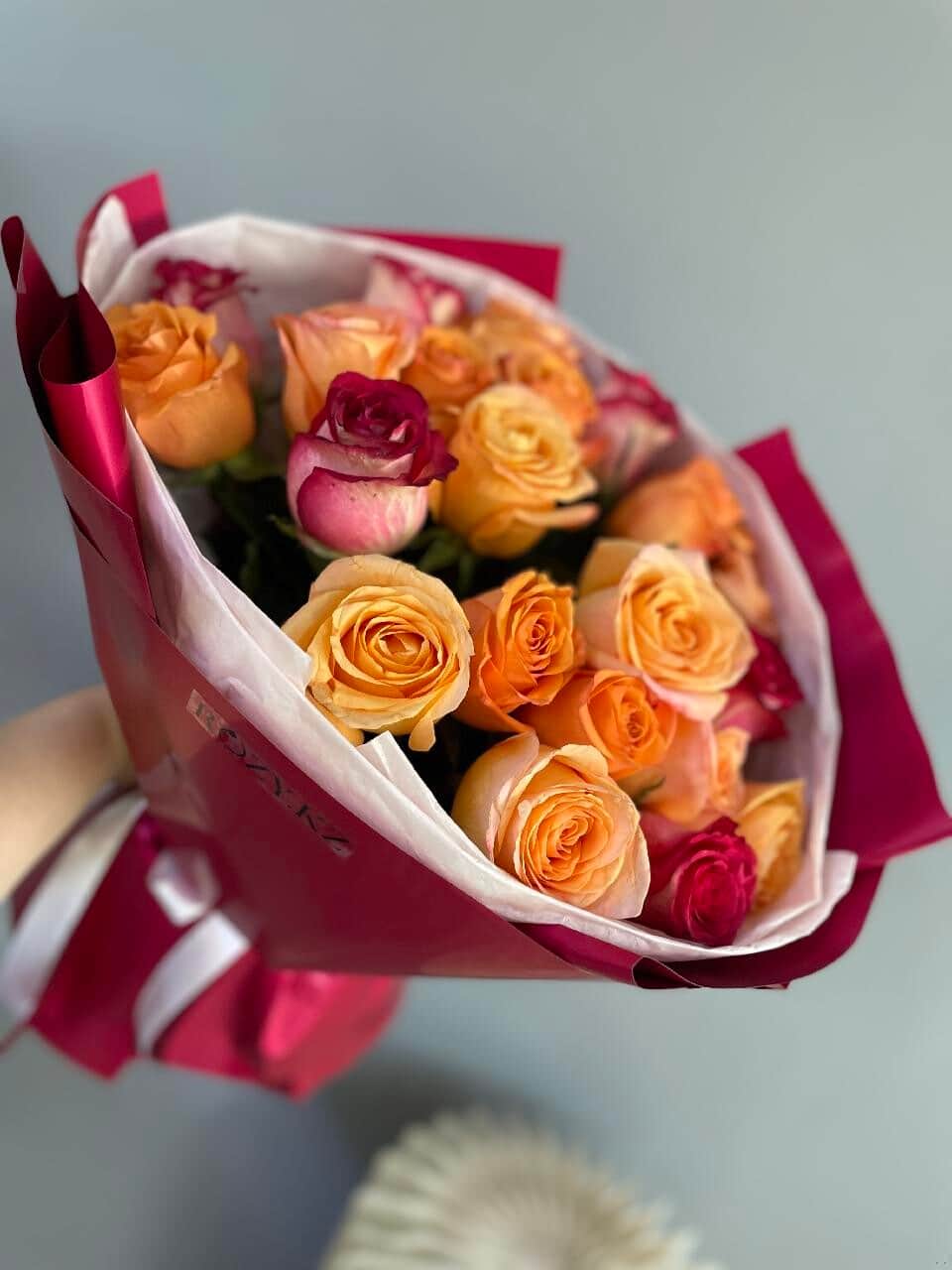 Bouquet of 21 roses mix
