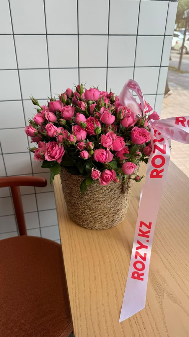 Корзина из роз Romeo S — Роза кустовая Sophie