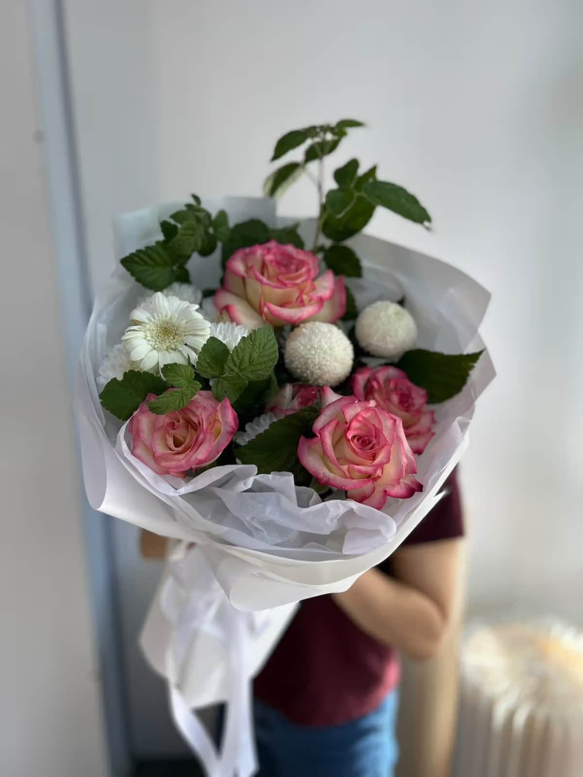 «Розовая симфония» — Chrysanthemum Momoko, Chrysanthemum spray