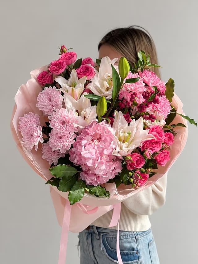 «Магия нежности» — Lily, Hydrangea