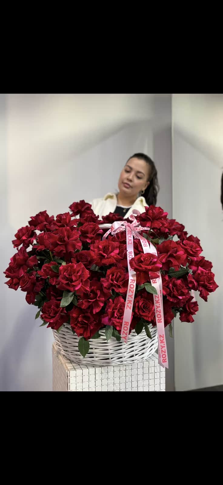 Basket "Red Obsession" — Rose red