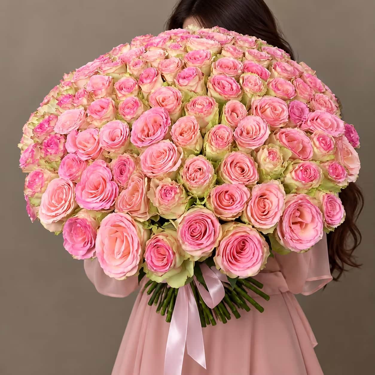 Mono bouquet Esperanza 101 — Rose light pink