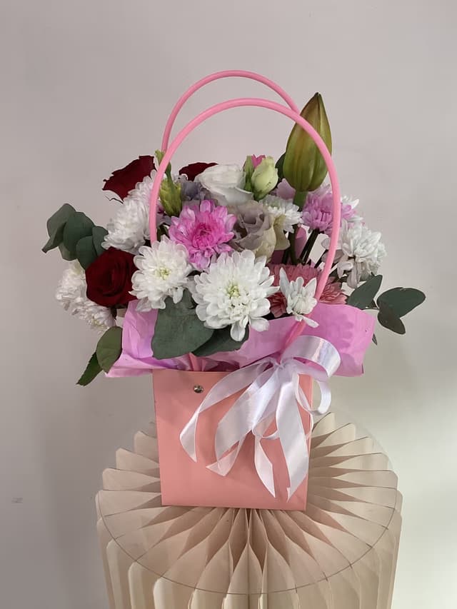 Radiance of Passion — Rose red, Lily